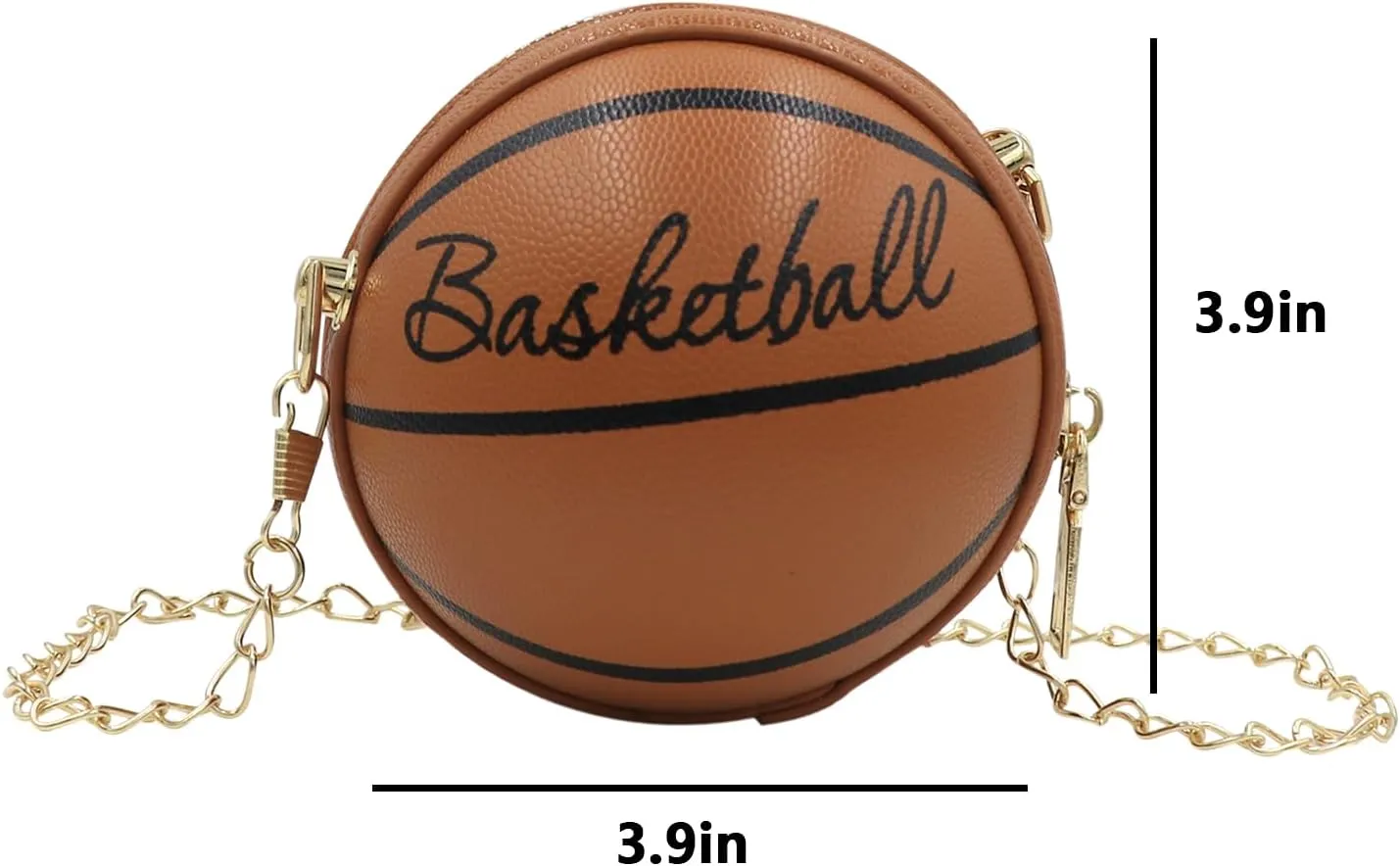 Little Girls' Basketball Letter Crossbody Mini Round Ball Shoulder Bag