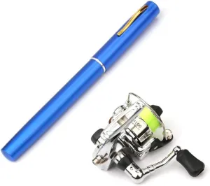 Lixada Fishing Rod Reel Combo Mini Pen Fishing Pole Kit Telescopic Fishing Rod Spinning Reel Combo Kit