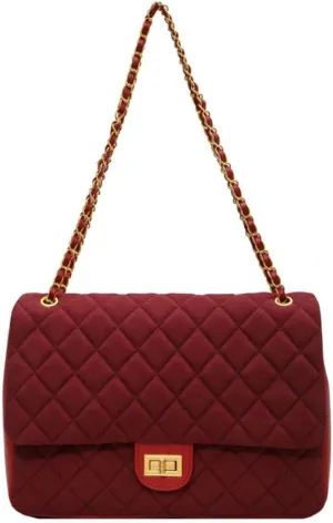 LOGUTIA1pcs Trendy Designer Mini Shoulder Bag Small Chain Leather Fabric Women Small Quilted Cross body Bag