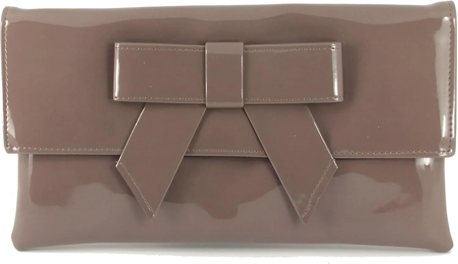 LONI Womens Cute Patent Faux Leather Clutch bag/Shoulder Bag