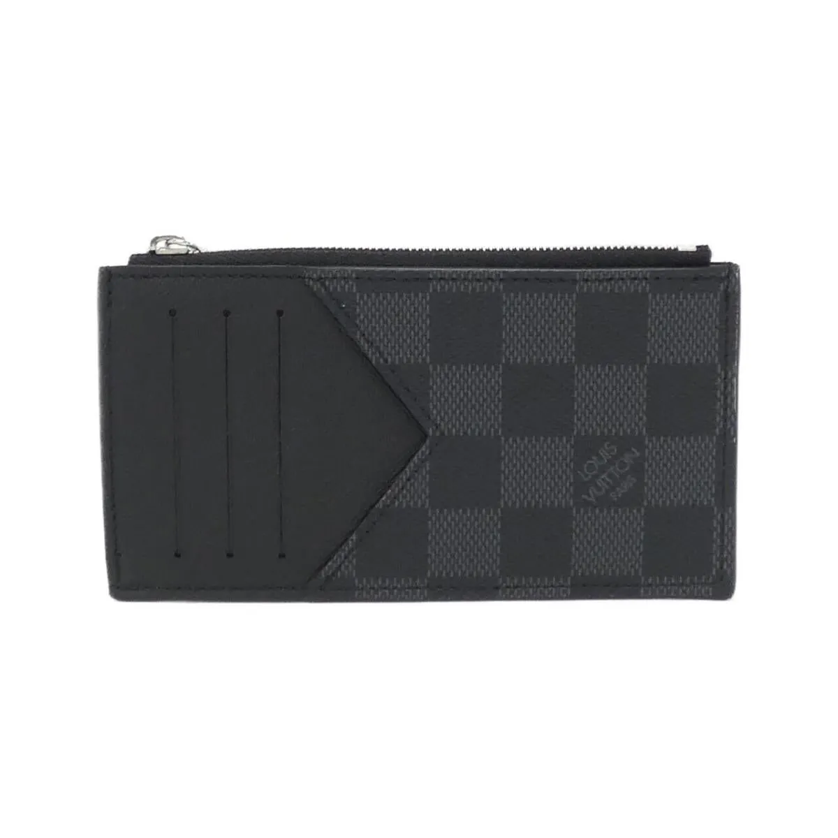 Louis Vuitton Damier Graphite Coin Card Her N64038 Coin & Card Case