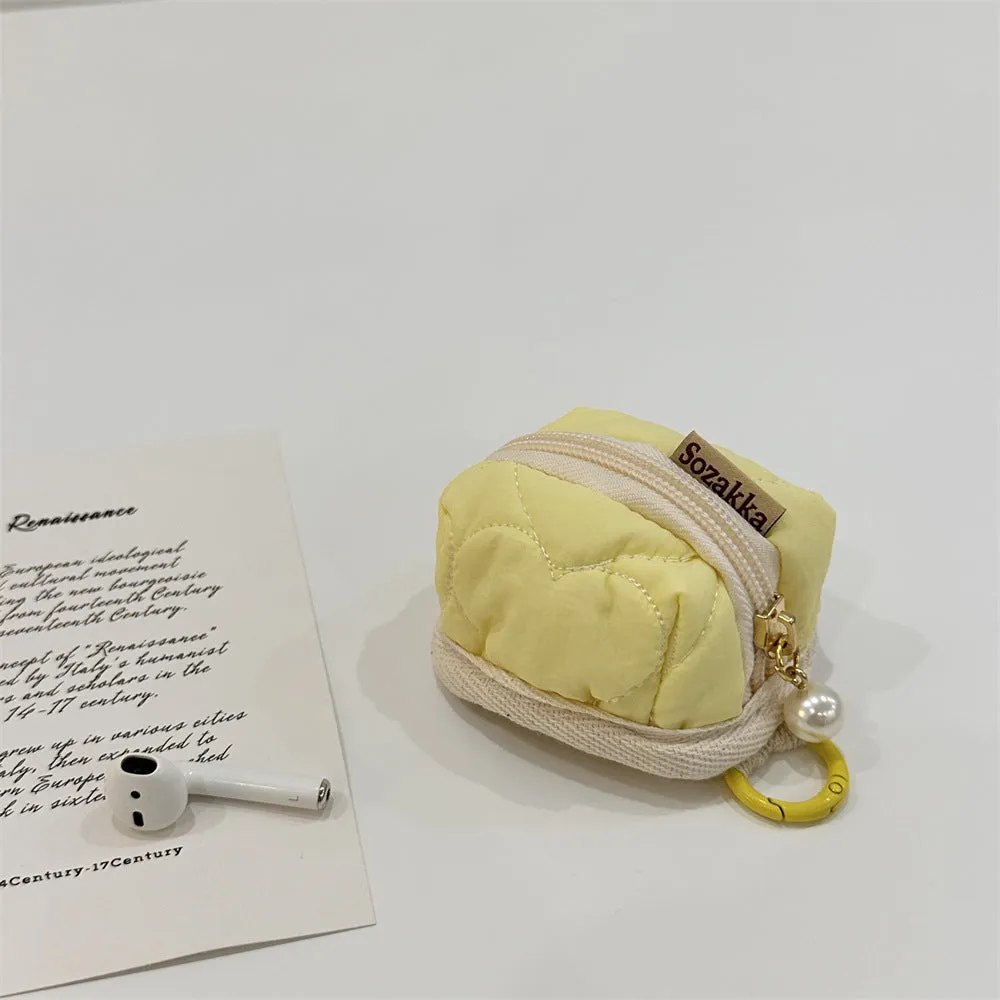 Lovely Heart-shaped Soft Applicable Protective Cover Cosmetic Bags