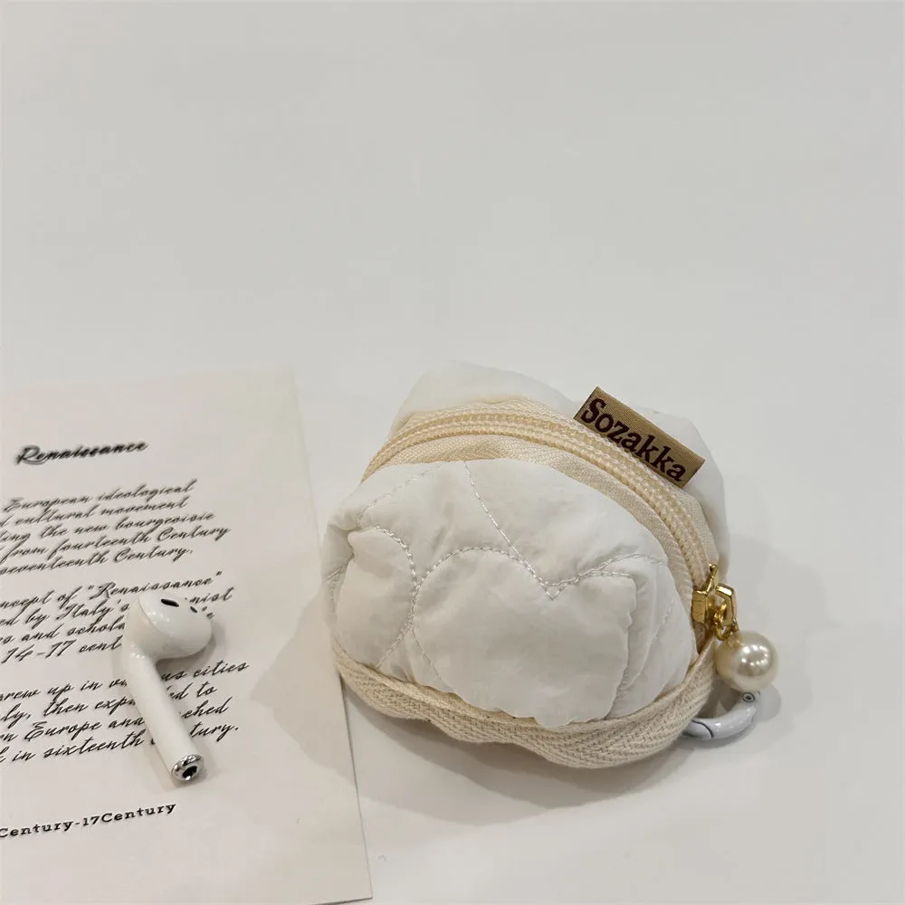 Lovely Heart-shaped Soft Applicable Protective Cover Cosmetic Bags