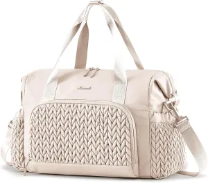 LOVEVOOK Travel Duffle Bag Gym Bag, Quilted Weekender Bags for Women Overnight Bag, Hospital Bag for Women Labor Delivery, Personal Item Travel Carry on Bag for Airplanes