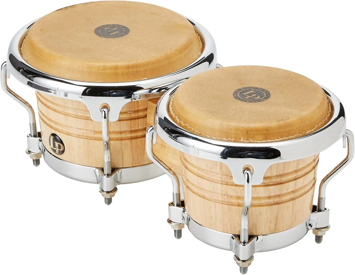 LPM199-AW LPMC Mini Tunable Natural Wood Bongos