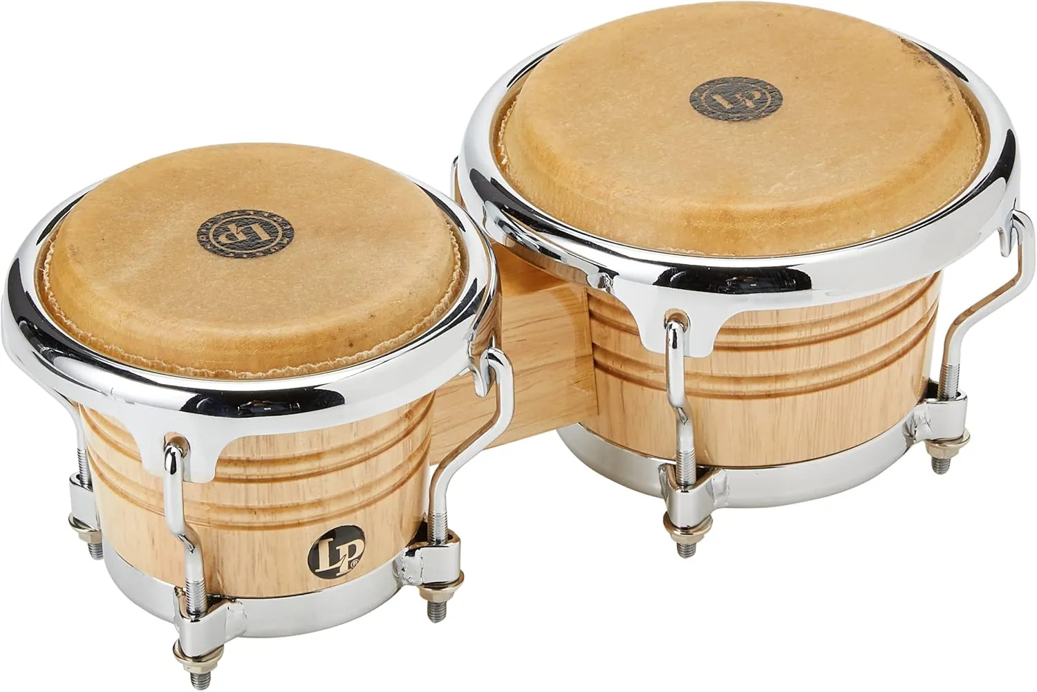 LPM199-AW LPMC Mini Tunable Natural Wood Bongos