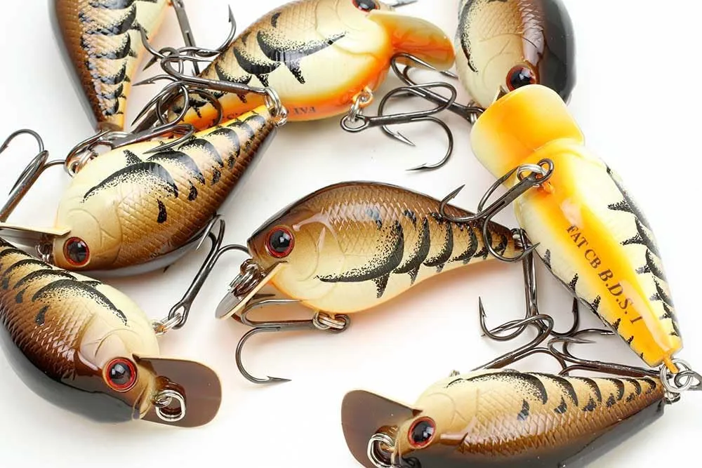 LUCKY CRAFT Fat CB BDS 1, Freshwater Bass Fishing Lure, Crank Bait, Smallmouth, Walleye, Floating, Tournament Winning, Perfect Wobbling, Squarebill, Fishing Gear, Fishing Accessories, Fishing Tackle
