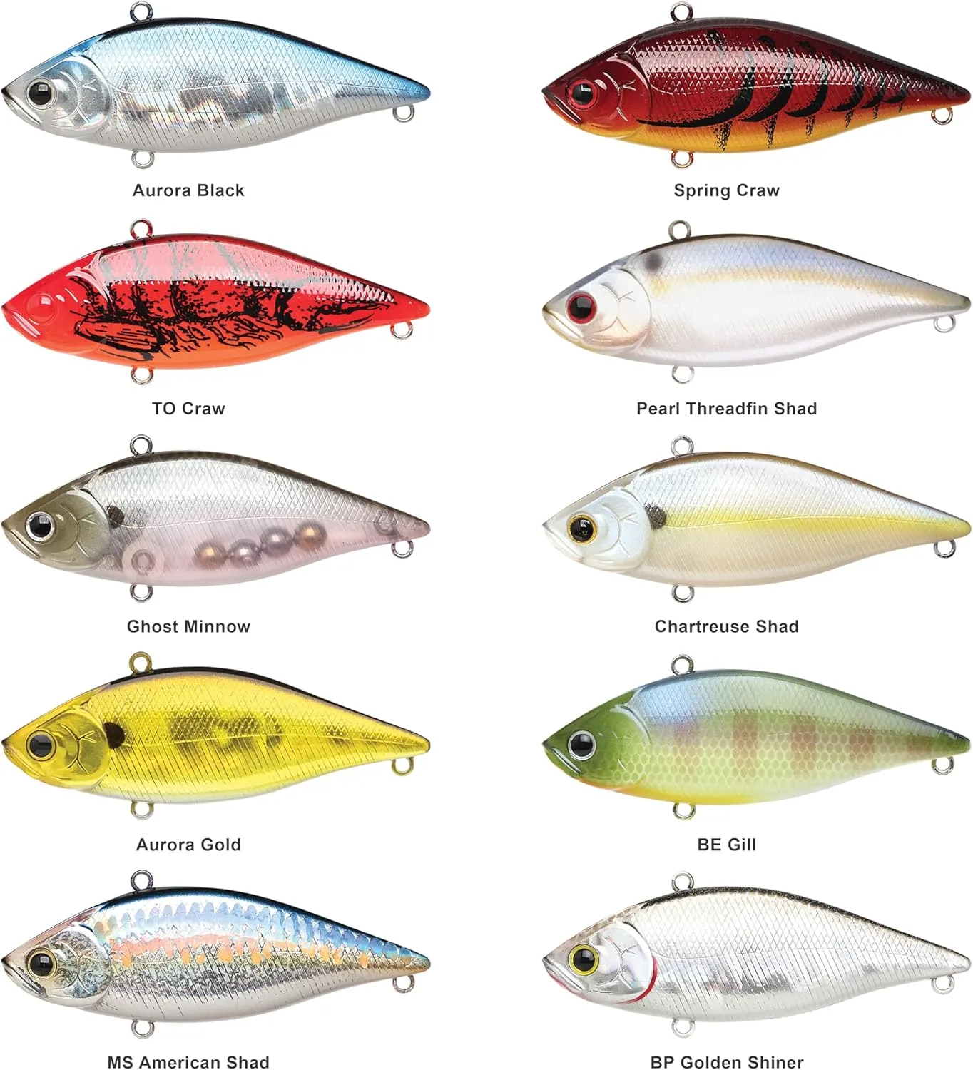 LUCKY CRAFT LV-500, Freshwater Bass Fishing Lure, Lipless Crank Bait, Smallmouth, Sinking, Perfect Wobbling, Fishing Gear, Fishing Accessories, Fishing Tackle