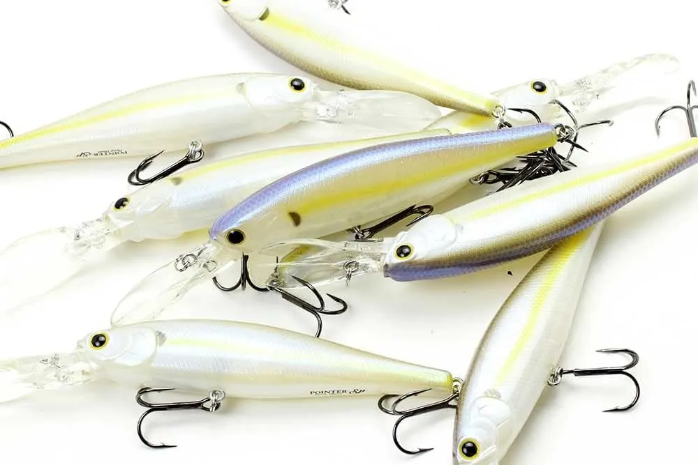 LUCKY CRAFT Pointer 100DD, Freshwater Lake Bass Fishing Lure, Jerkbait, Smallmouth, Walleye, Pike, Suspending, Tournament Winning, Deep Diver, Fishing Gear, Fishing Accessories, Fishing Tackle