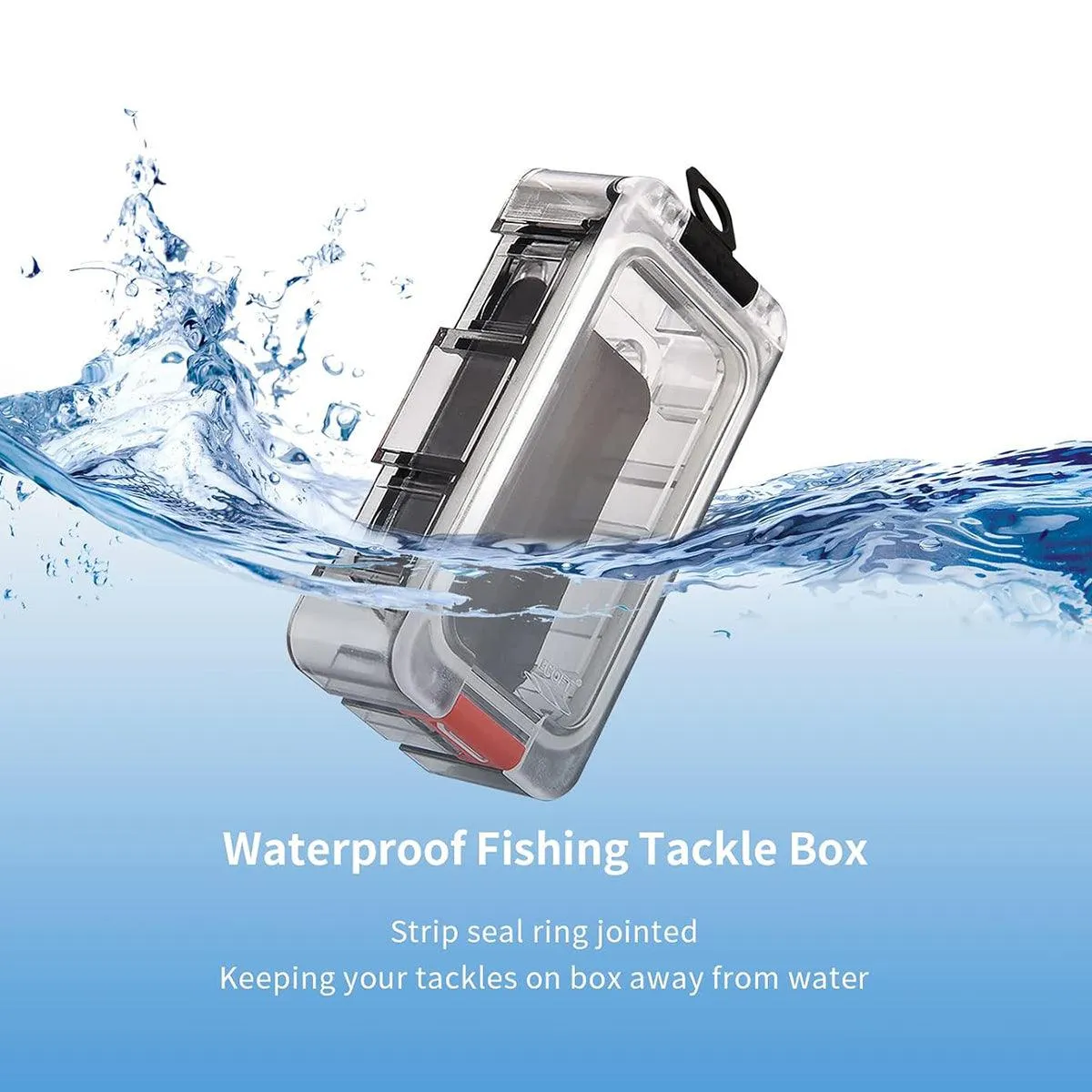 Luminous Fishing Accessory Box Multi Compartment Hook Storage Tackle Case