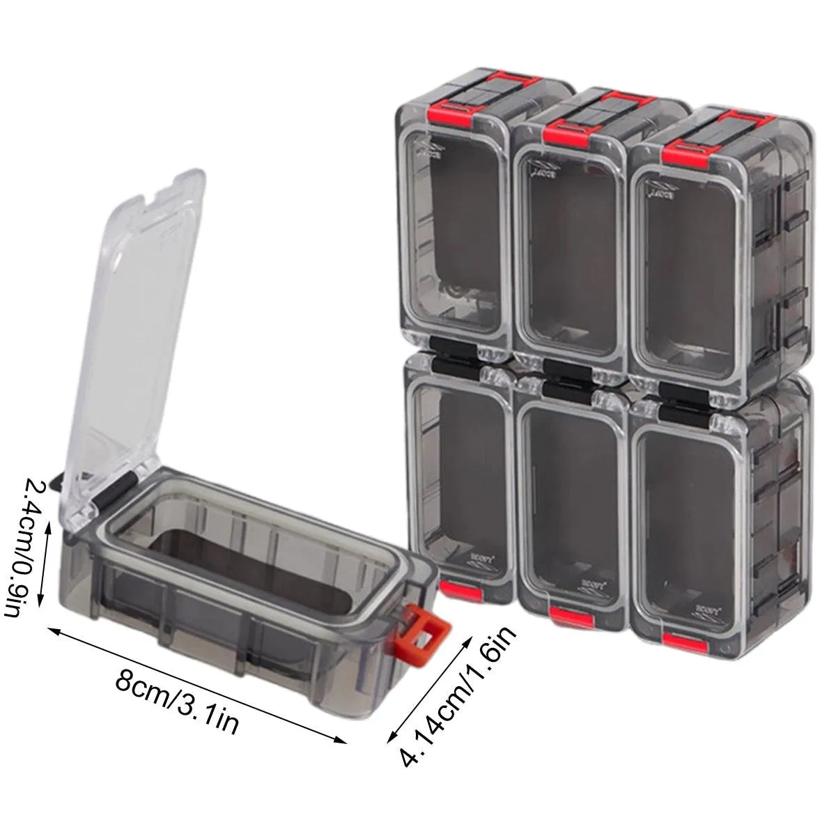 Luminous Fishing Accessory Box Multi Compartment Hook Storage Tackle Case
