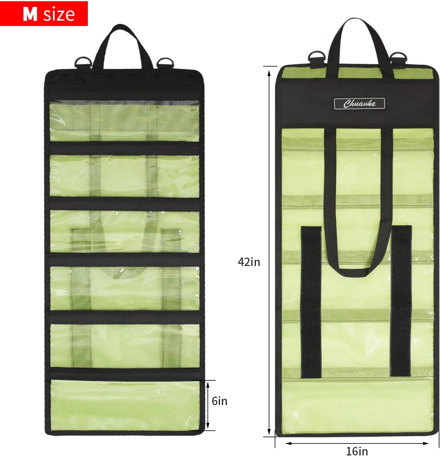 Lure Bag 6 Pocket PVC Protective Cover Durable Fishing Bag Trolling Lure Tackle Box