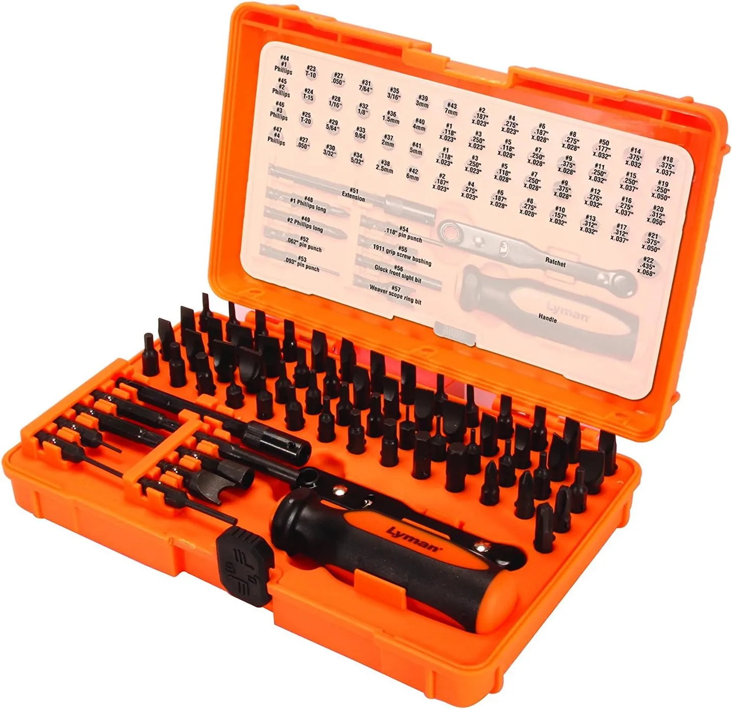 Lyman Master Gunsmith Multi Tool Kit Includes Hex Torx Flathead Phillips and Specialty Bits