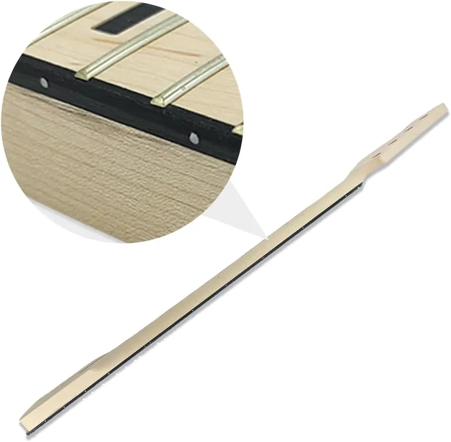 Maple Bass Guitar Neck Precision Bass/Jazz Bass Neck Maple/Rosewood Fretboard Bolt On Finished/Unfinished Bass Neck Replacement (4 String 22 Fret 34inch 42mm Nut and 65mm Heel)