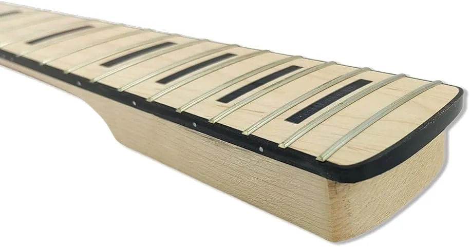 Maple Bass Guitar Neck Precision Bass/Jazz Bass Neck Maple/Rosewood Fretboard Bolt On Finished/Unfinished Bass Neck Replacement (4 String 22 Fret 34inch 42mm Nut and 65mm Heel)