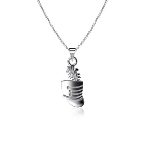 Marching Band Necklace - Platinum over 925 Solid Sterling Silver, Pendant, Mini Majorette Charm, Hypoallergenic Jewelry gifts for Teams and Coaches by Dayna Designs