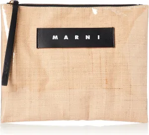 Marni POCHETTE PHMO0003 Women's Clutch Bag, Natural