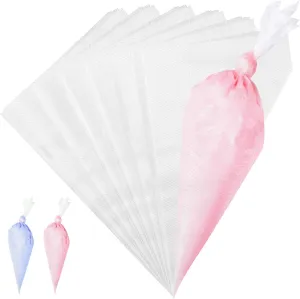 Meao 100 Pcs Large Thickened 22" Inch Disposable Cream Pastry Bags Icing Piping Bags Decorating Bags for Cake Cupcakes Frosting #3