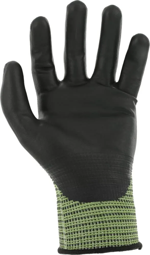 Mechanix Wear: ANSI A3 Cut Resistant Urethane Coated SpeedKnit Work Gloves - Touch Capable, Strong Grip in Dry & Wet Conditions (Green, Large)