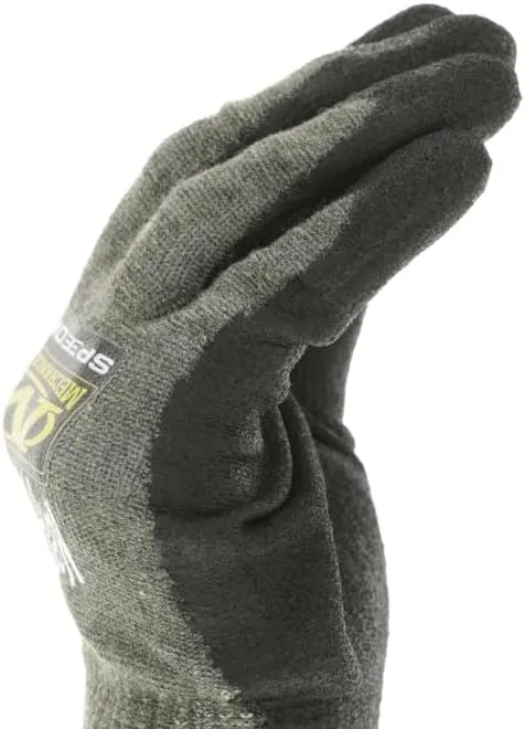 Mechanix Wear: ANSI A9 Cut Resistant Urethane Coated SpeedKnit Work Gloves - Tungsten Construction, Touch Capable, Strong Grip in Dry & Wet Conditions (Gray, Medium)