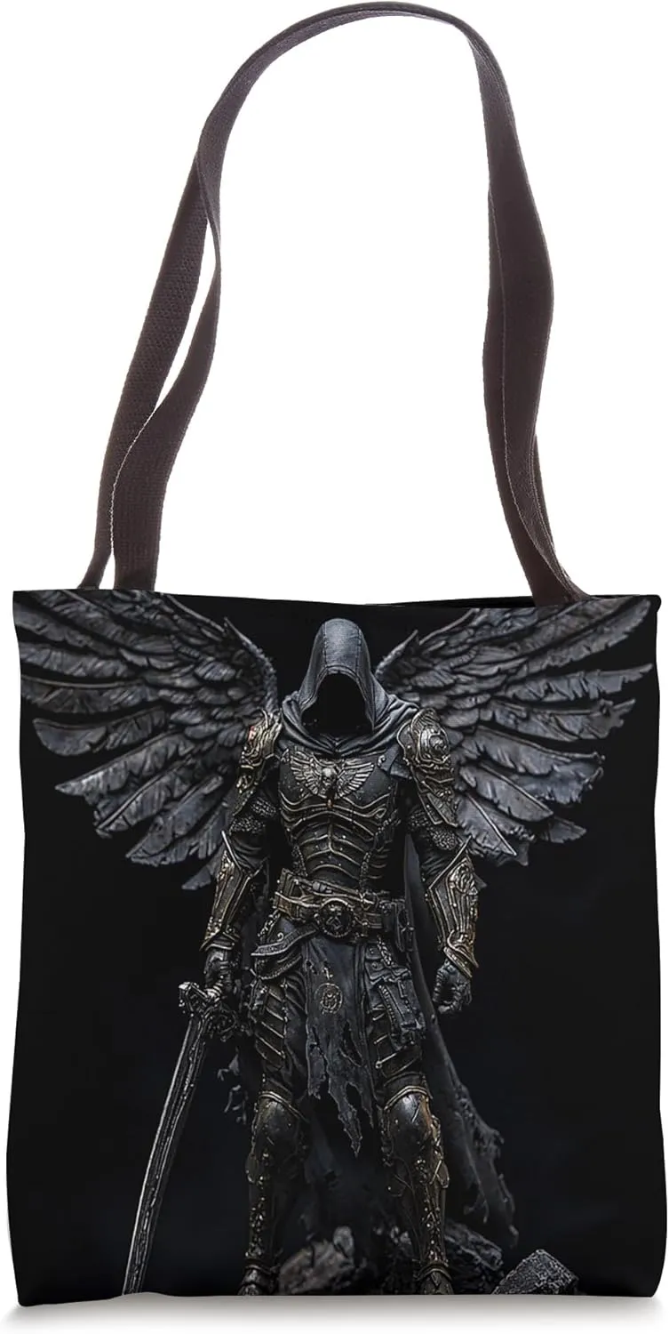 Medieval Angel of Death Miniature Tabletop Solider Model Art Tote Bag