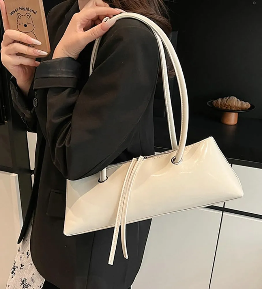 Medium Clutch Shoulder Bag for Women Vintage Bags Trendy Women's Tote Handbag Purse with zipper Closure