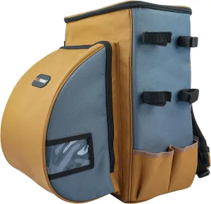MELOTOUGH Welding Backpack for Tools and Helmet Welder Backpack Large Capacity Extreme Gear Pack Heavy Duty Welder Storage Bag(Khaki)