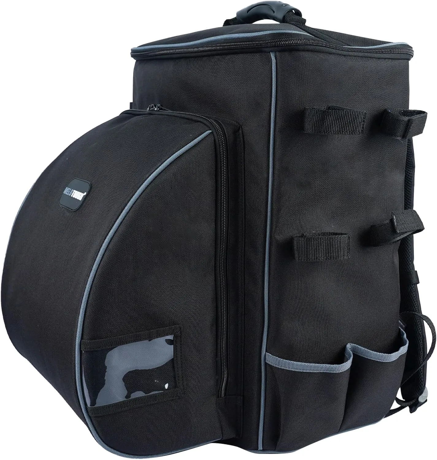 MELOTOUGH Welding Tool Backpack Large Capacity Welding Bag for Tools and Helmet Extreme Gear Pack Multipurpose Welder Storage Backpack(Black)