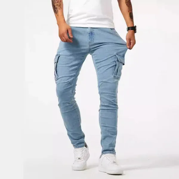 Men’s Casual Multi-Bag Labor Protection Pants for Everyday