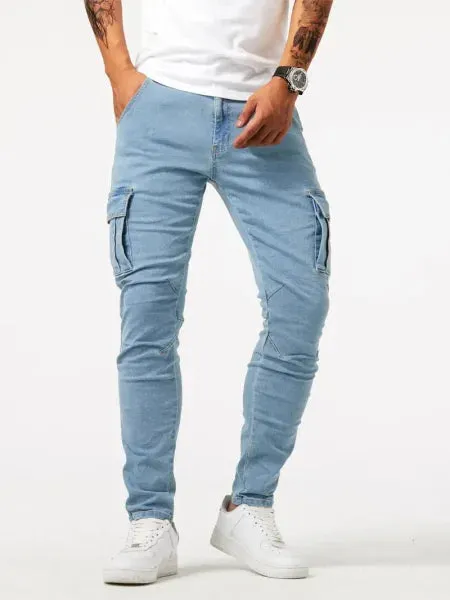 Men’s Casual Multi-Bag Labor Protection Pants for Everyday