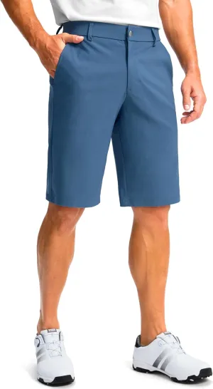 Men's Golf Shorts with 5 Pockets 11" Inseam Stretch Quick Dry Casual Work Dress Shorts for Men