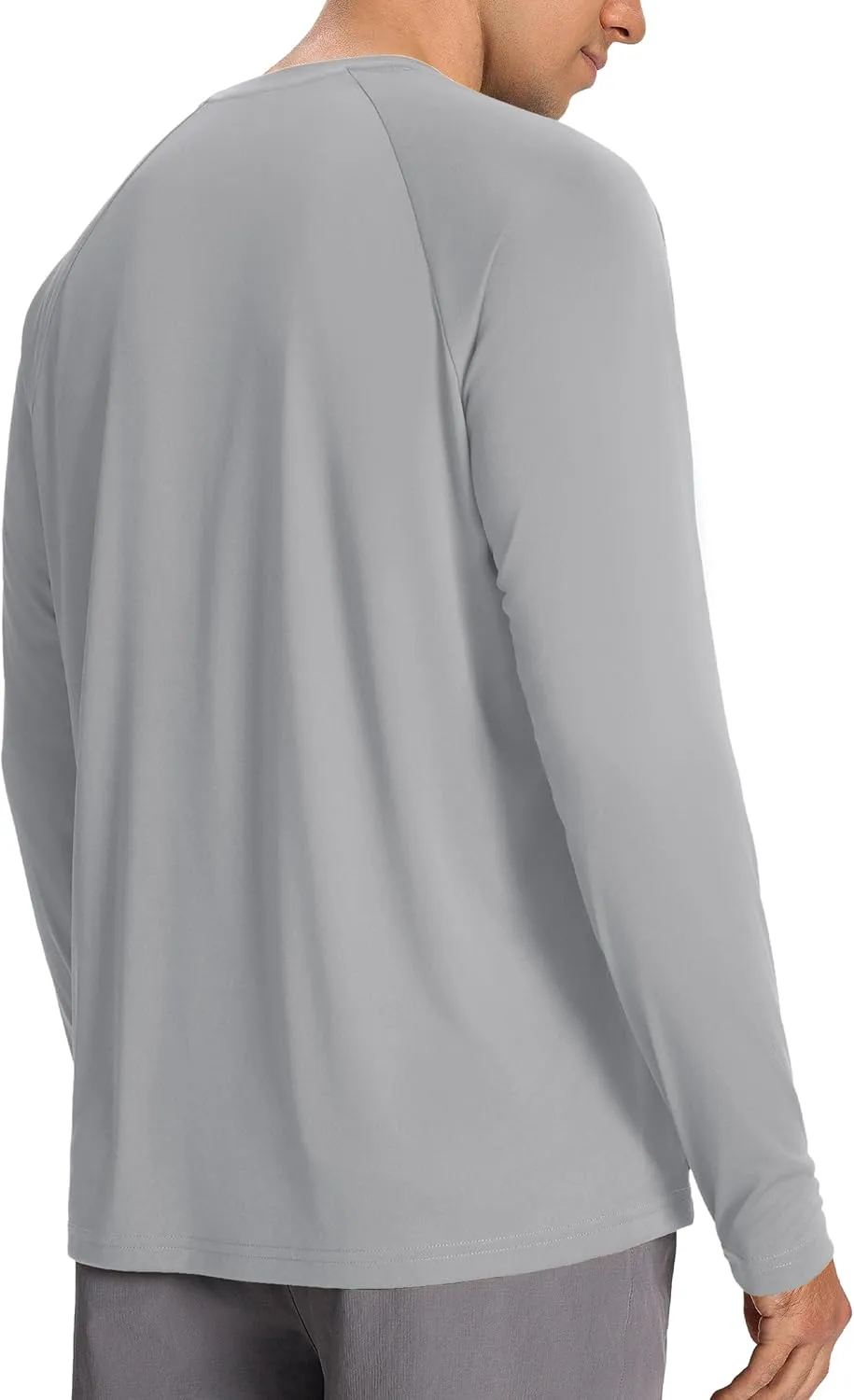 Men’s Sun Protection Shirts UPF 50  Long Sleeve UV Shirt Rash Guard for Men Quick Dry Swim Fishing Beach Athletic