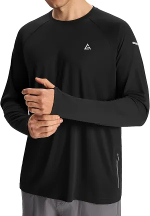 Men’s Sun Protection Shirts UPF 50  Long Sleeve UV Shirt Rash Guard for Men Quick Dry Swim Fishing Beach Athletic