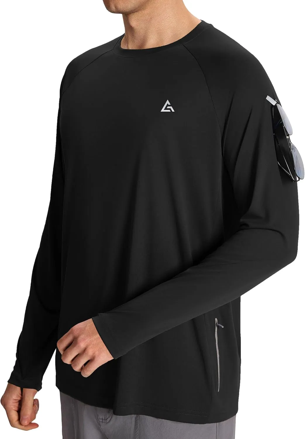 Men’s Sun Protection Shirts UPF 50  Long Sleeve UV Shirt Rash Guard for Men Quick Dry Swim Fishing Beach Athletic