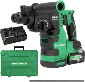 Metabo HPT Cordless 36V MultiVolt™ Rotary Hammer Kit | SDS Plus | 1-1/8-Inch | LED Level | User Vibration Protection | Optional AC Adapter | DH3628DA