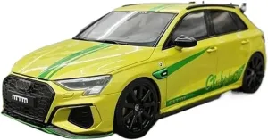 Metal Car Model 1:18 for Audi S3 MTM Replica Vehicles Model Classic Cars Collection Souvenirs Die Cast Vehicles