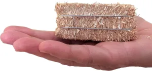 Meyer Imports Mini Hay Bales - Small - (Pack of 12) Small Decorative Hay – for Craft/Dollhouse/Farm/Halloween/Table Decoration - 2.5 x 1 Inches Each