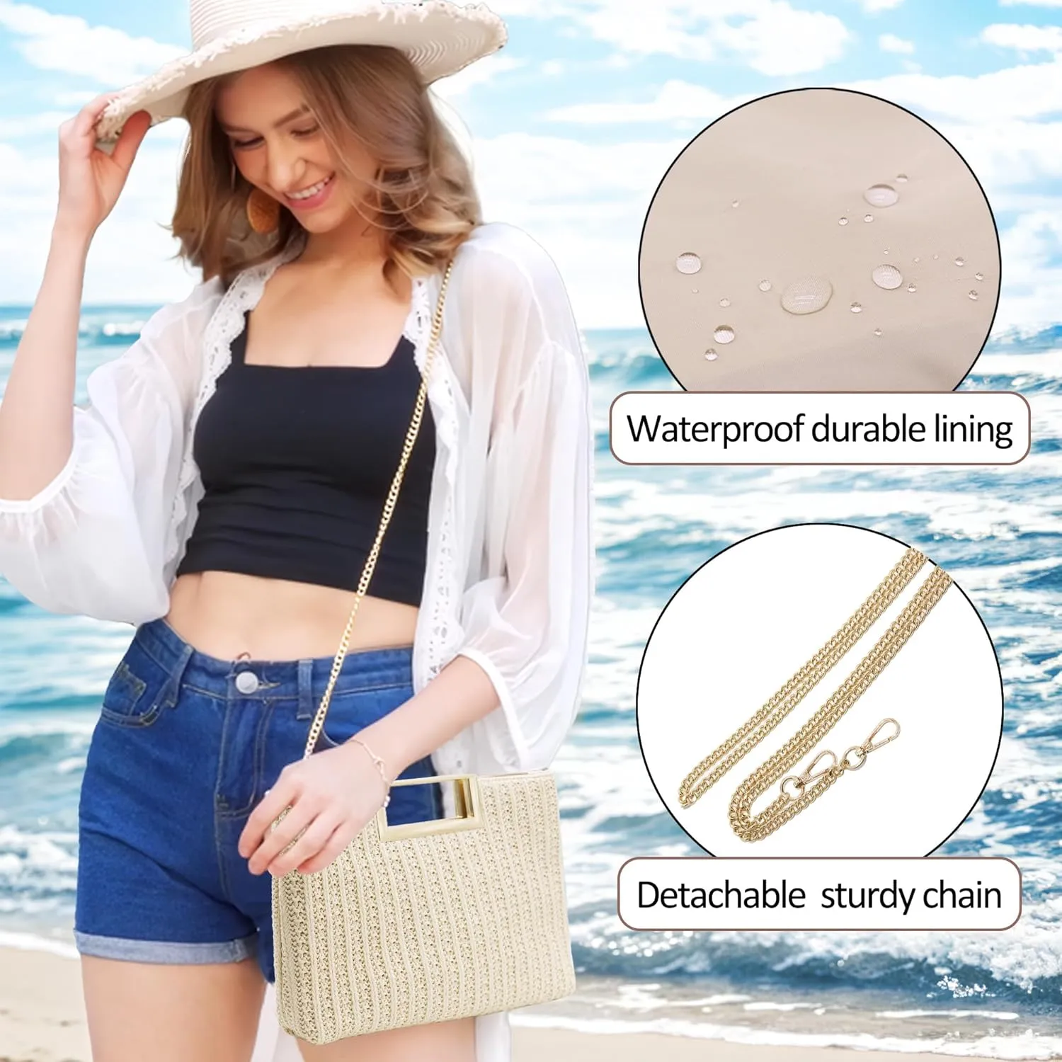 Milisente Clutch Purses for Women Formal Casual Sparkly PU Leather Handbag Purse with Handle for Prom Cocktail Wedding