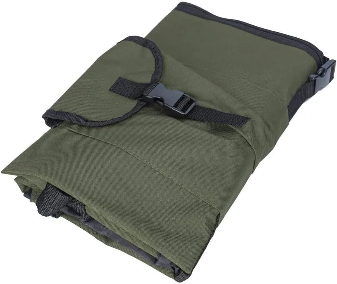 Milisten Fishing Rod Bag Club Bag Large Capacity Polyester Material Middle Fixing Strap 5 Pockets Comfortable Shoulder Strap Outdoor Fishing Gear