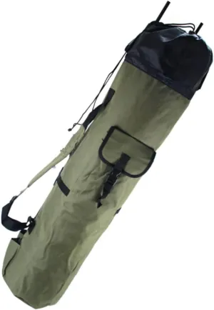 Milisten Fishing Rod Bag Club Bag Large Capacity Polyester Material Middle Fixing Strap 5 Pockets Comfortable Shoulder Strap Outdoor Fishing Gear