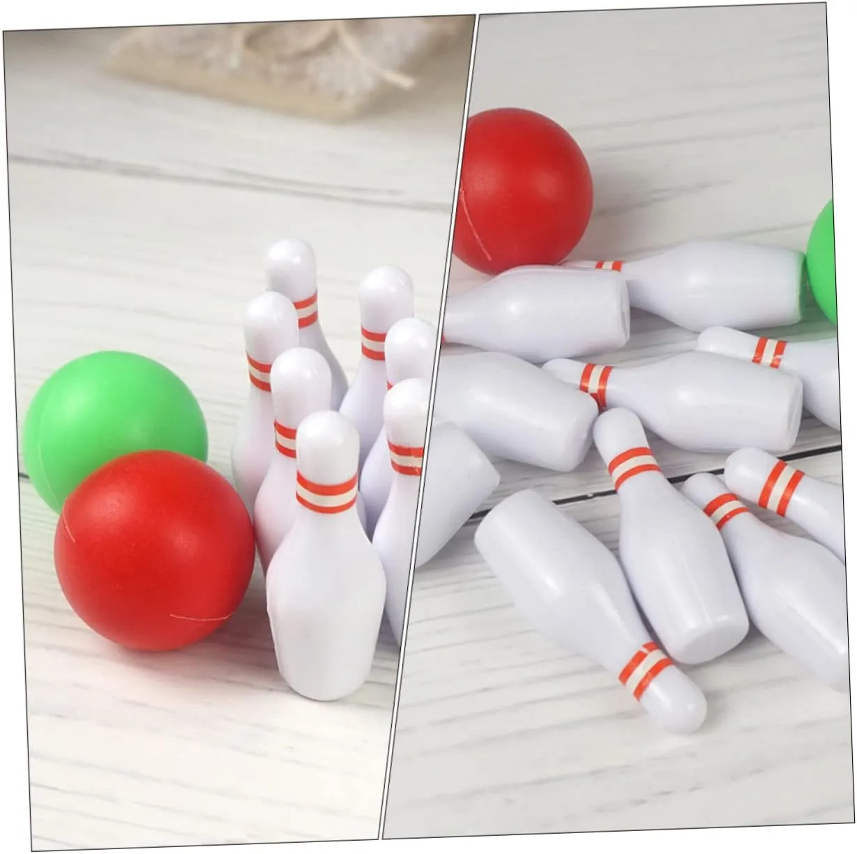 Mini Bowling for Mini House Decor Realistic Bowling Accessories for Creative Play and Unique