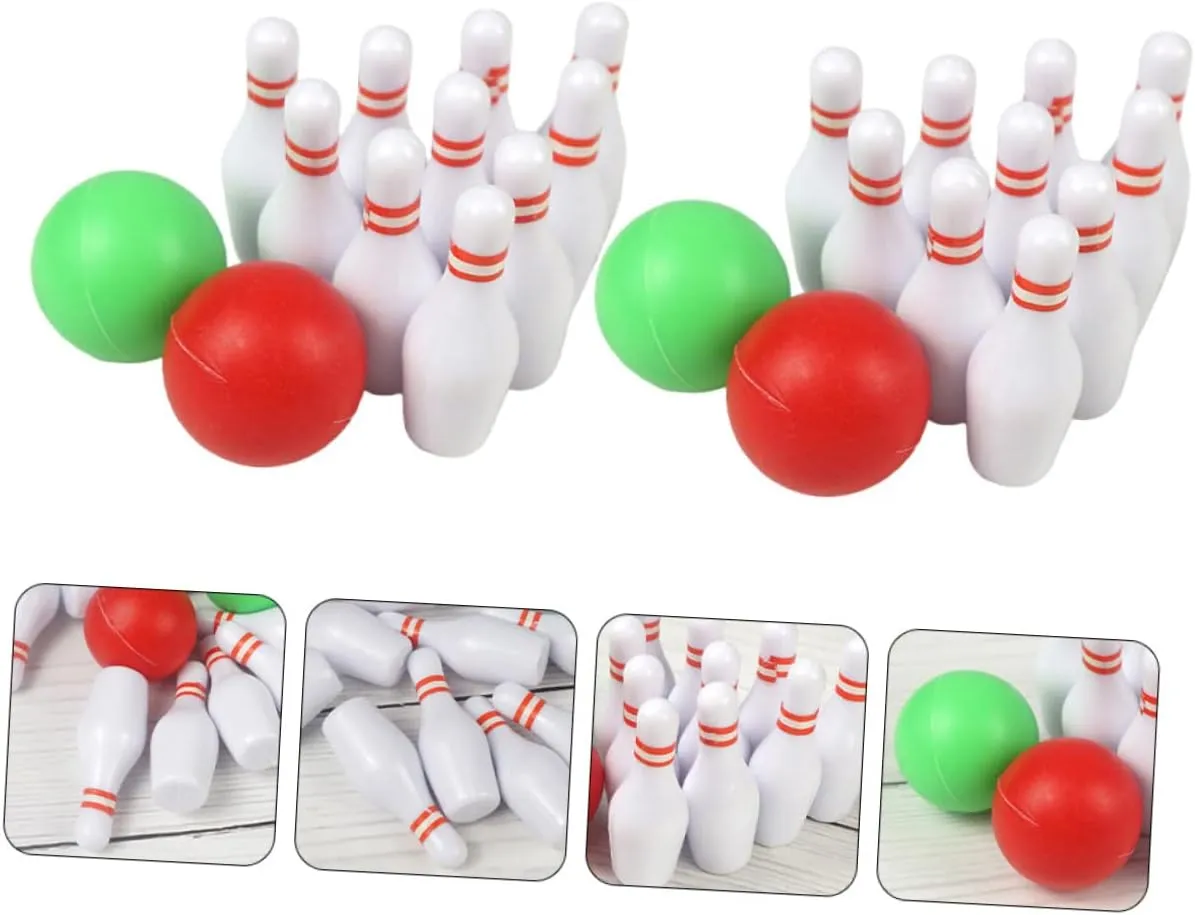 Mini Bowling for Mini House Decor Realistic Bowling Accessories for Creative Play and Unique