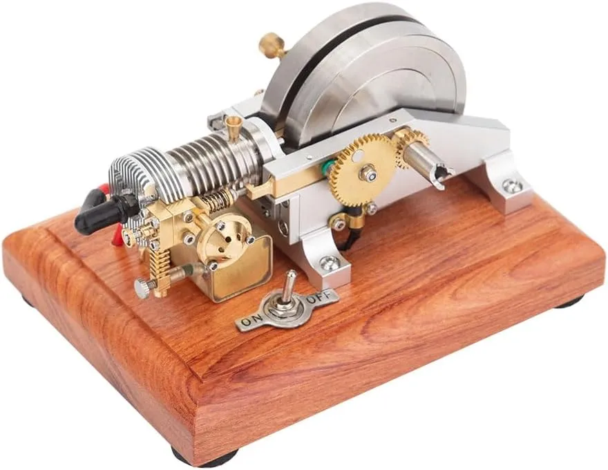 Mini Engine Model Kit That Runs, 2.3CC Hoglet Single-Cylinder 4-Stroke Engine Model for Motorcycles, Science Educational Kit for Adults