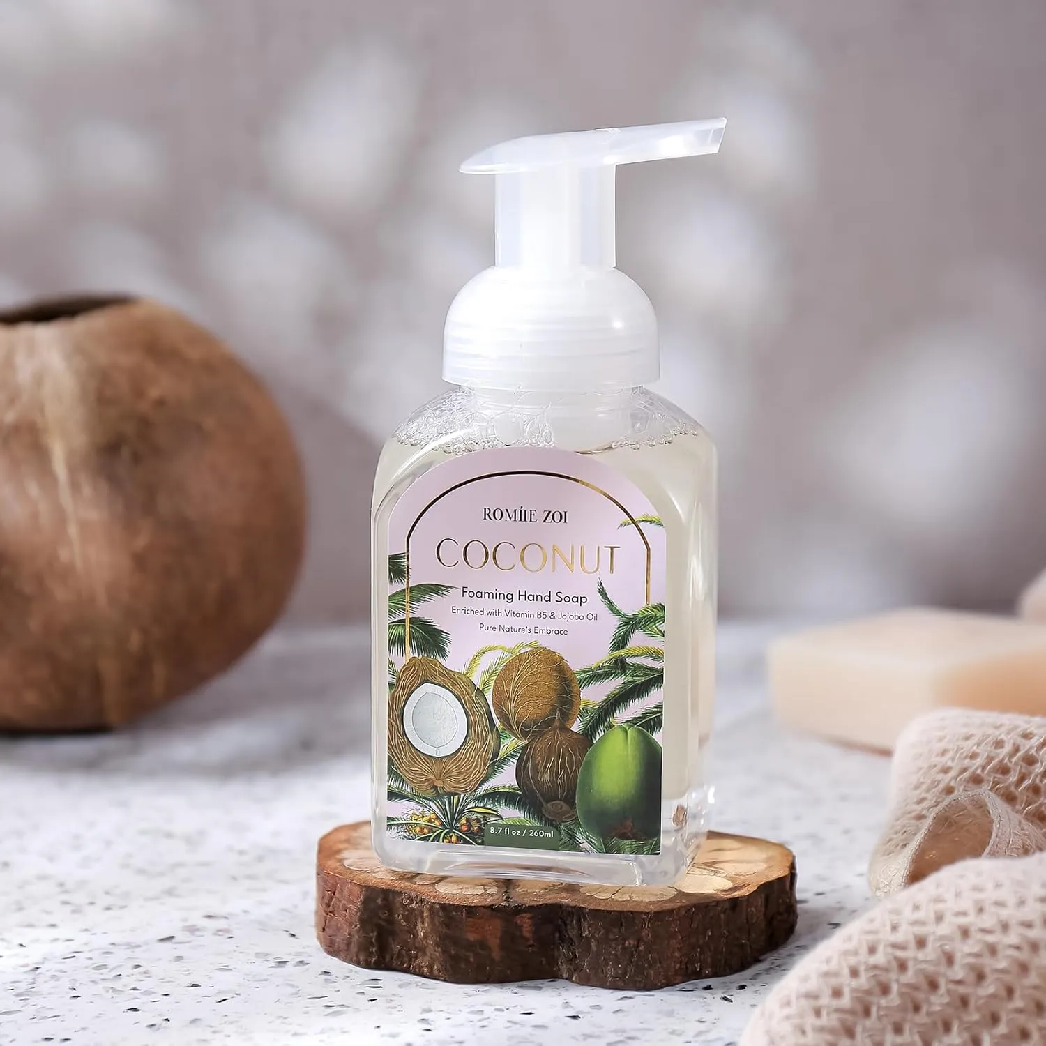 Mini Foaming Hand Soap - Pack of 3 - Avocado, Tuscan Olive, Coconut - 260 ML/ 8.7 FL. OZ Each