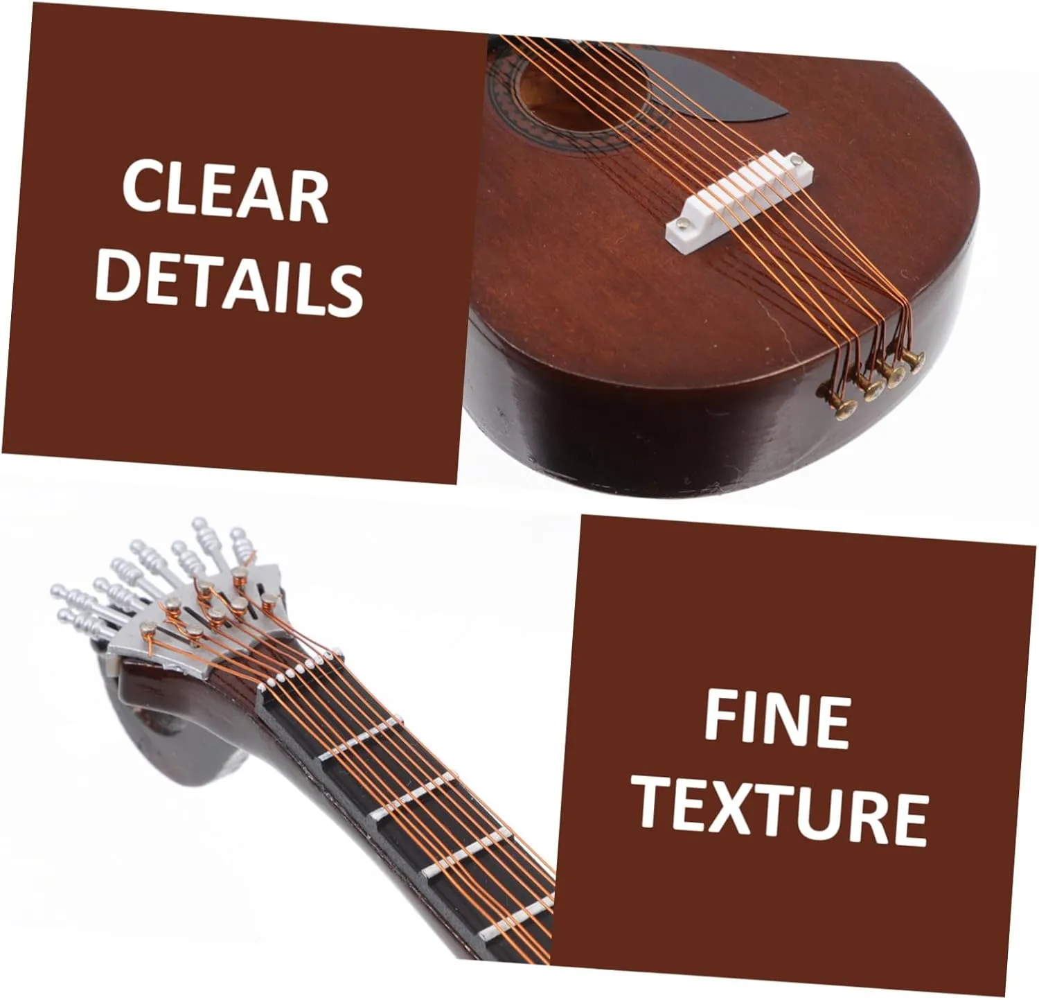 Mini Guitar Decorative Mini Instrument Desktop Model Quality Craftsmanship Unique Design