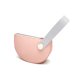 Mini Half Moon Clutch • Blush   Grey