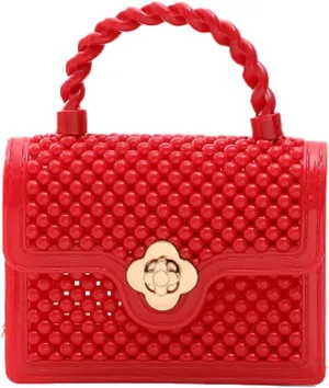Mini Jelly Bag Fashion Candy Color Handbag with Chain Strap Pvc Shoulder Bags for Women Small Crossbody Bag