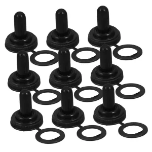 Mini Toggle Switch Cap Cover 10pcs 12mm Position Switches Cap for Dashboard Waterproof Dustproof h