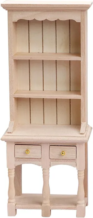 Miniature Dollhouse Cupboard Bookshelf,Wooden Dollhouse Bookcase,1 12 Scale Dollhouse Furniture