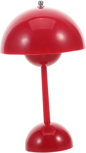 Miniature Dollhouse Table Lamp Charming Red LED Desk Lamp Decor for Dolls House Compact Design for Miniature Furniture Enhances Realism Dollhouse Interiors